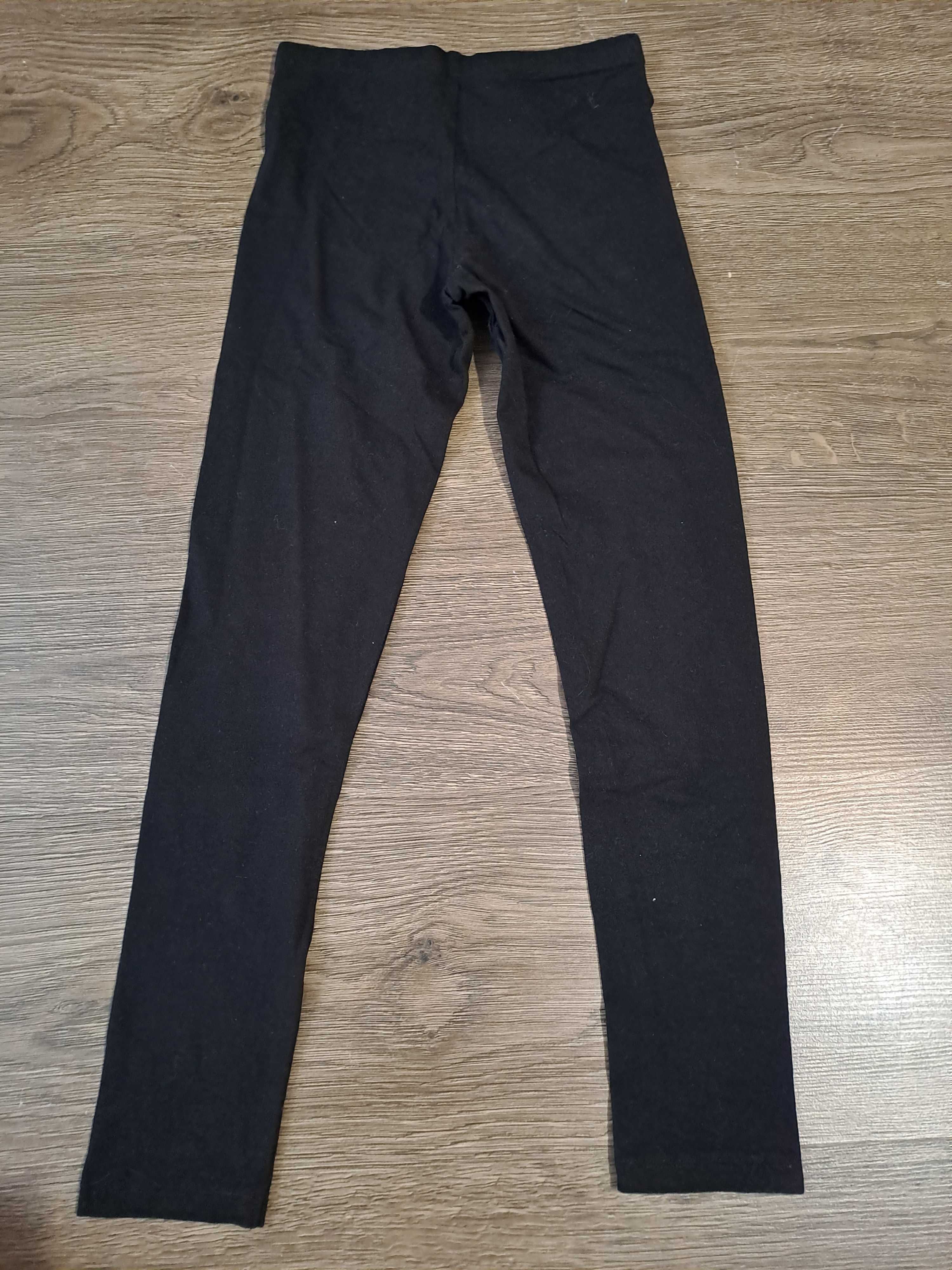 Czarne legginsy H&M rozm 140