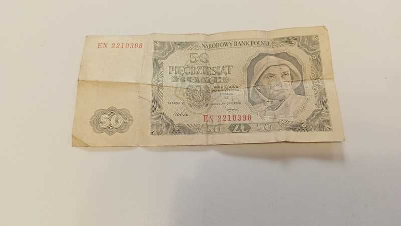 Banknot 50 zł z roku 1948 stan dobry