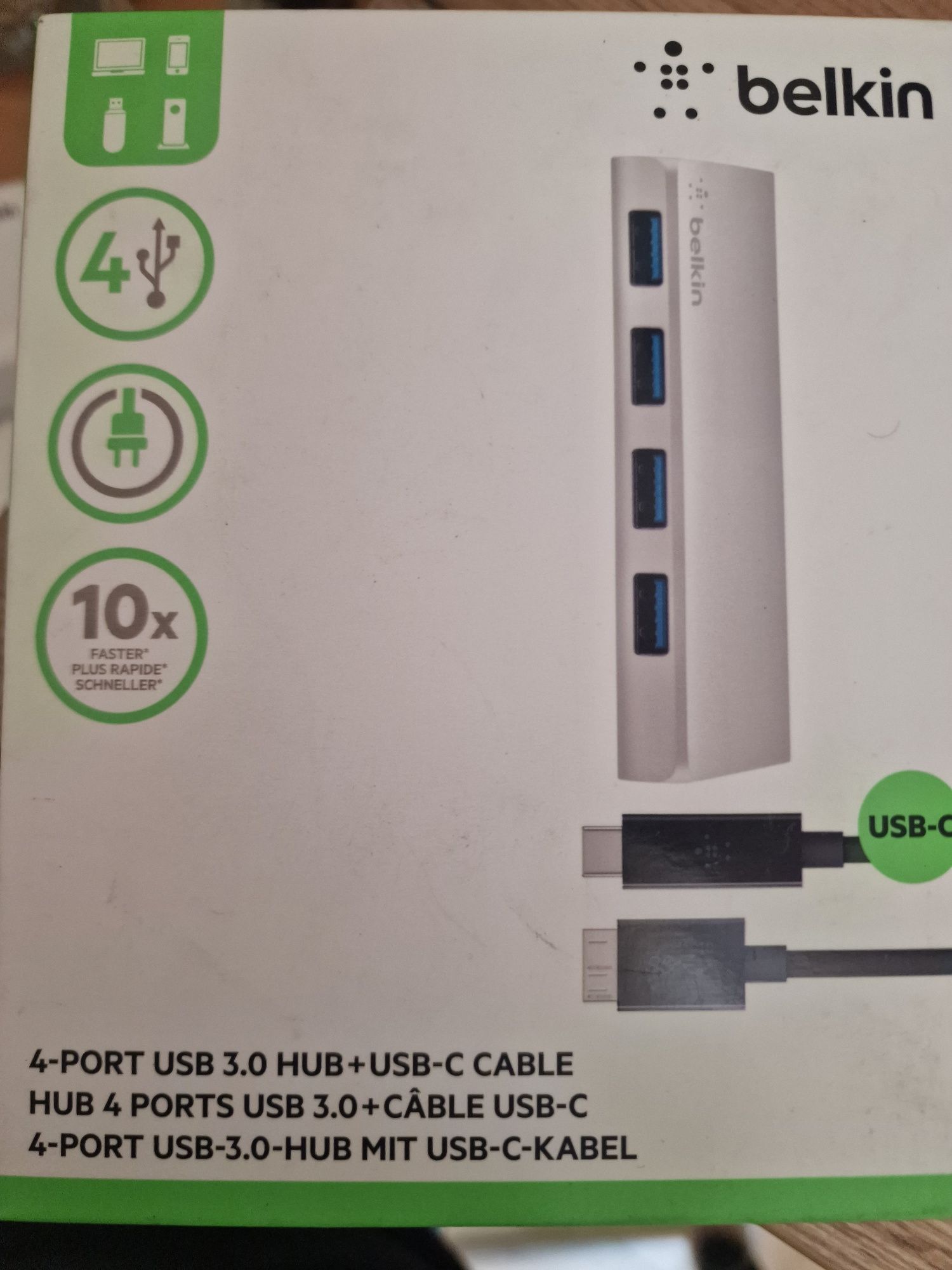 Belkin HUB USB-C Belkin F4U088VF 4x USB-A 3.0, 5Gb