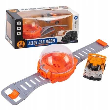 Autko metalowe r/c mini w zegarku z ładowarką na usb