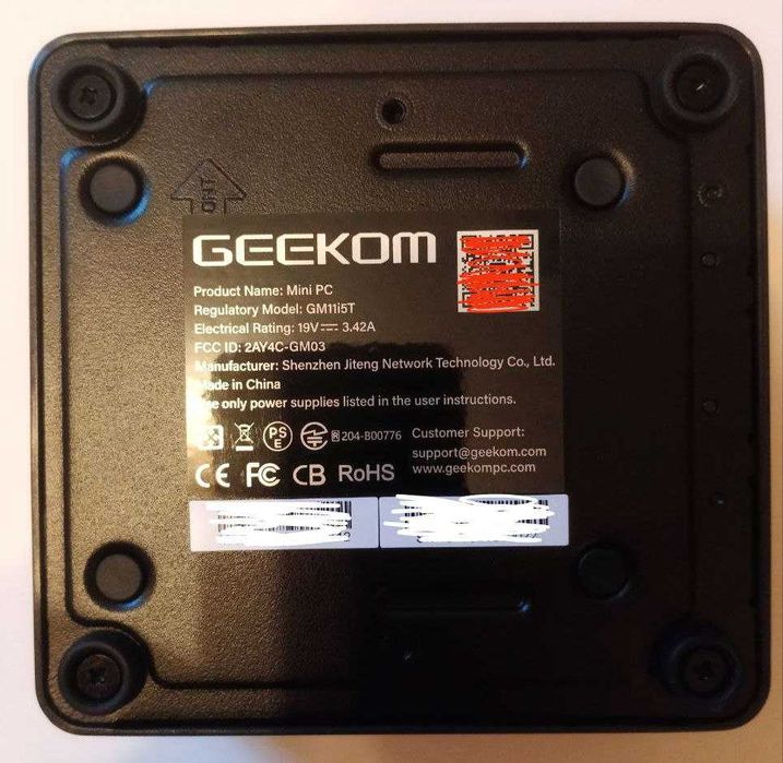 Компь'ютер GEEKOM Mini PC i5-1155G7 2,50 ГГц 512 ГБ SSD 16 ГБ