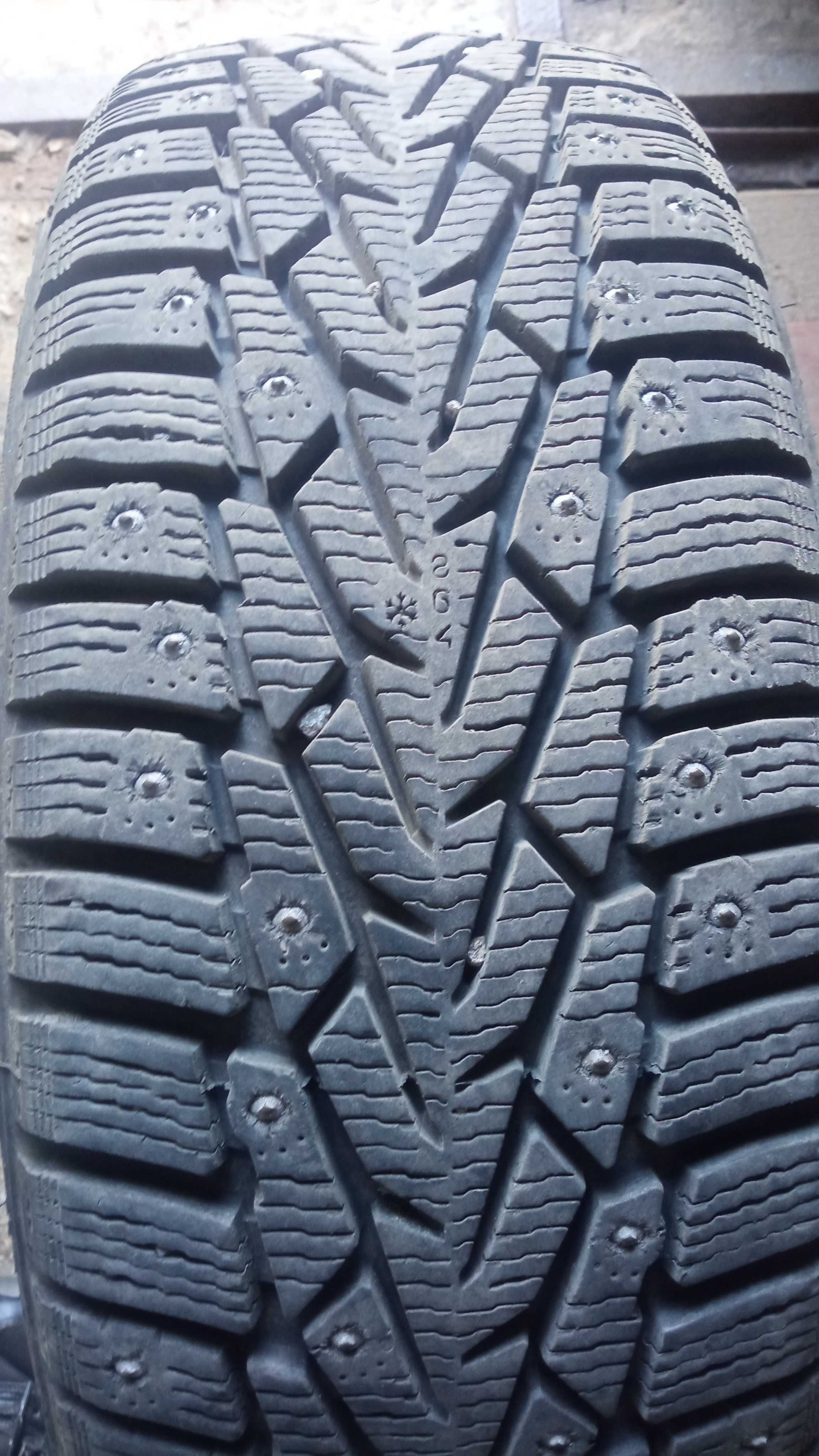 205/60/16. R16 Зима. Nokian Nordman 7 Шип. Практически Новая.