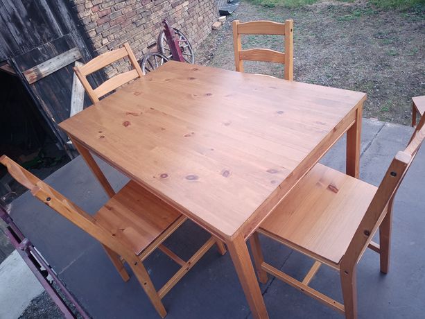 Stół 4 krzesła komplet IKEA