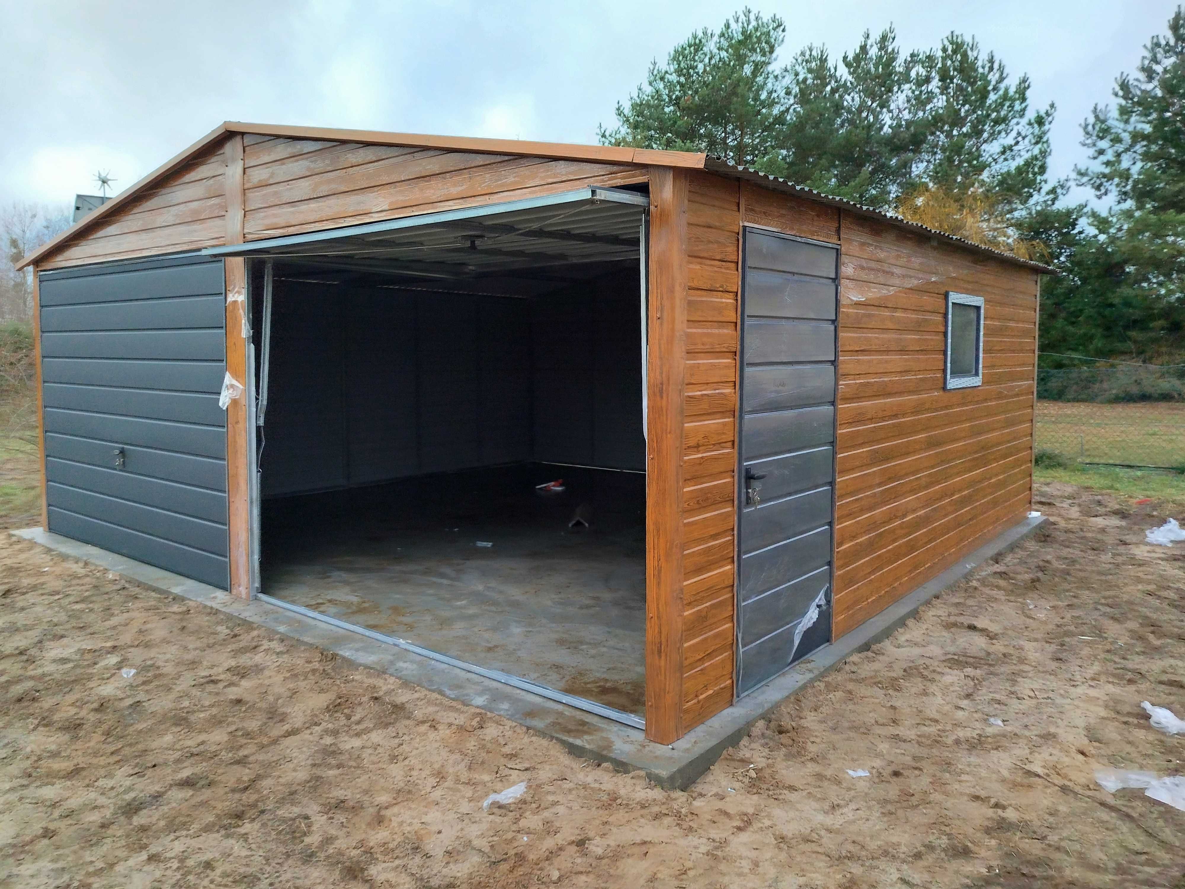 TYPOWY Garaż Blaszany 6x6 - PRODUCENT - Garaże Blaszane - Maj-Blach