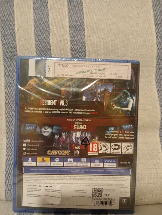 Residente evil 3 jogo ps4