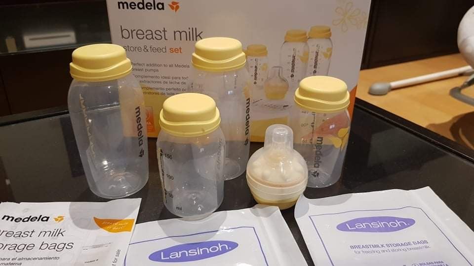 Kit de amamentação store and feed da Medela