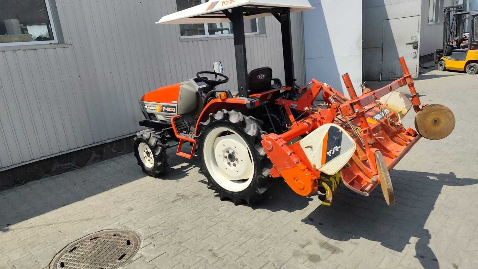 Japoński traktorek Yanmar F 200 z glebogryzarką 4x4 20 km