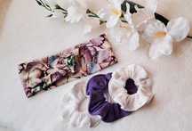 Opaska przeplatana (48-54cm) i 3x gumeczka scrunchies