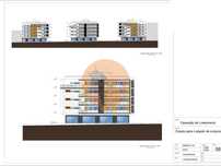 Terreno com projeto para construção de 3 blocos de apartamentos.