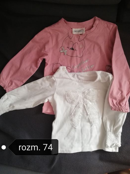 Bluzeczki rozm. 74/2szt.