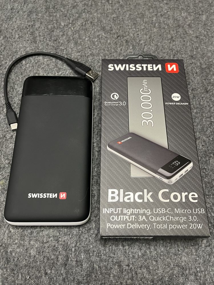 Powerbank Swissten Core Bank 30000 mAh 20w / Повербанк