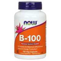 Now Foods B-100, kompleks witamin B, 100 kapsułek