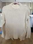 Sweter ecru/ kremowy boho Reserved S