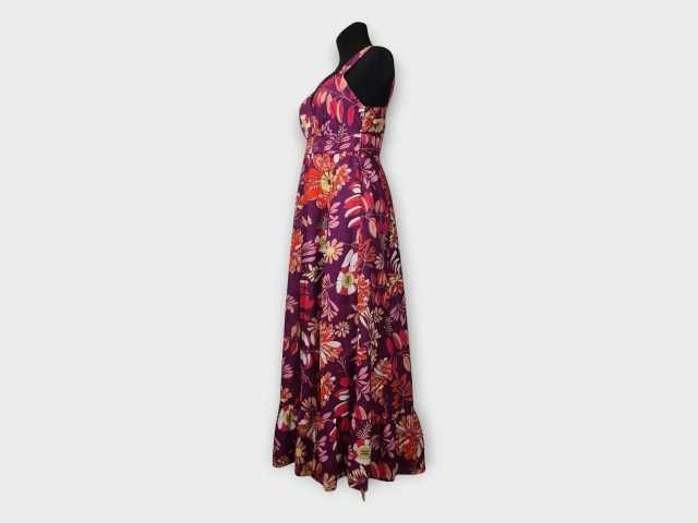 Sukienka maxi Debenhams 40 L bawełna w kwiaty boho lato wesele