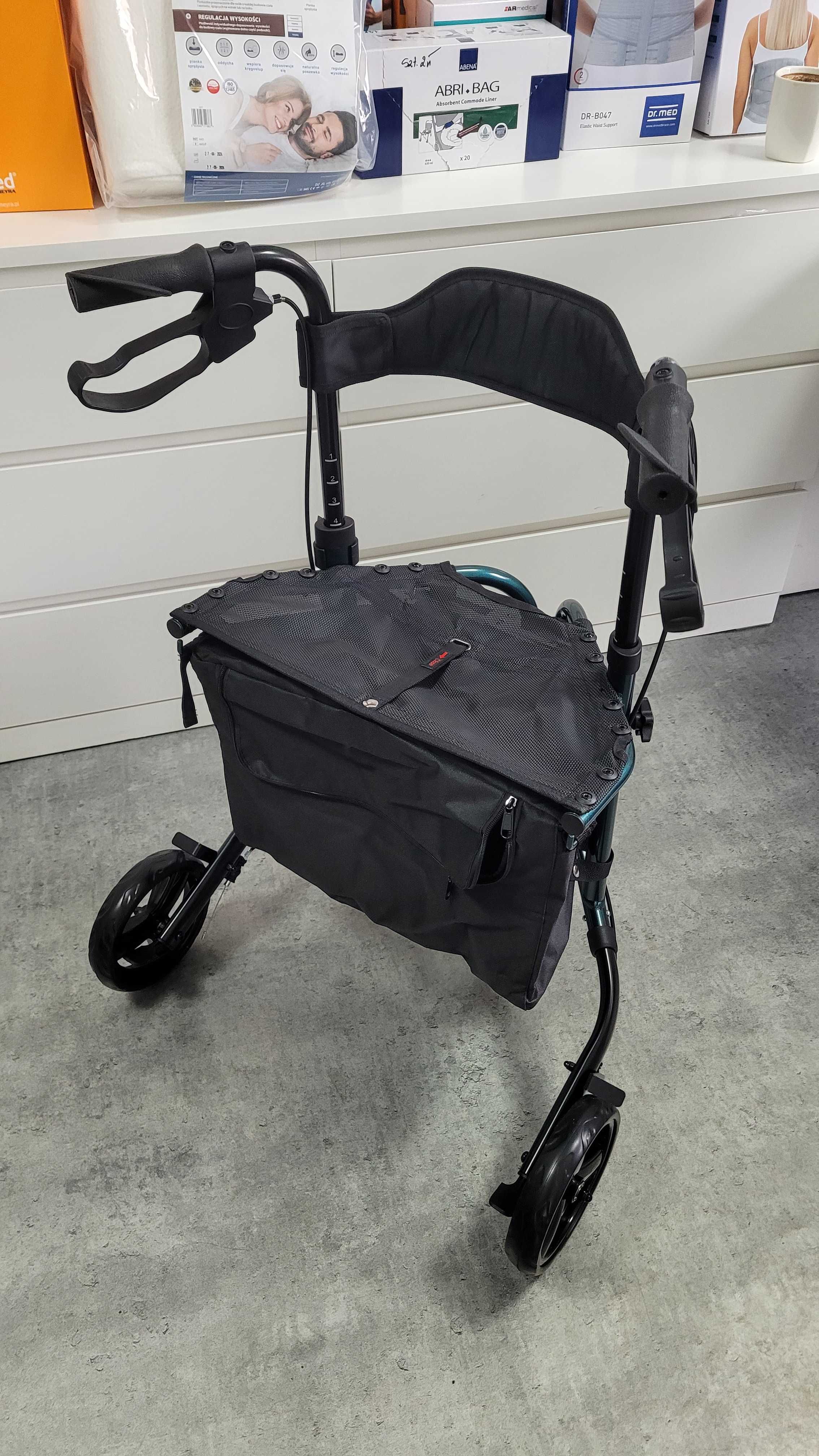 Balkonik podpórka z siedziskiem aluminiowa 4,6 kg lekki ZLECENIE NFZ