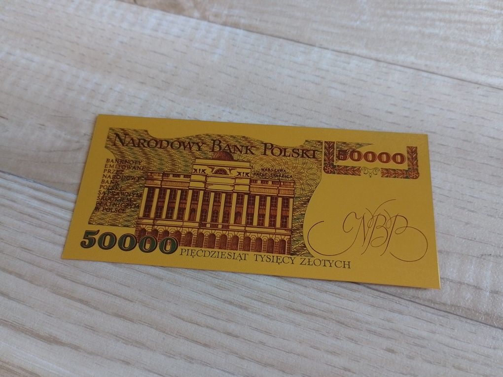 50.000 zł PRL w złocie. Piękny.