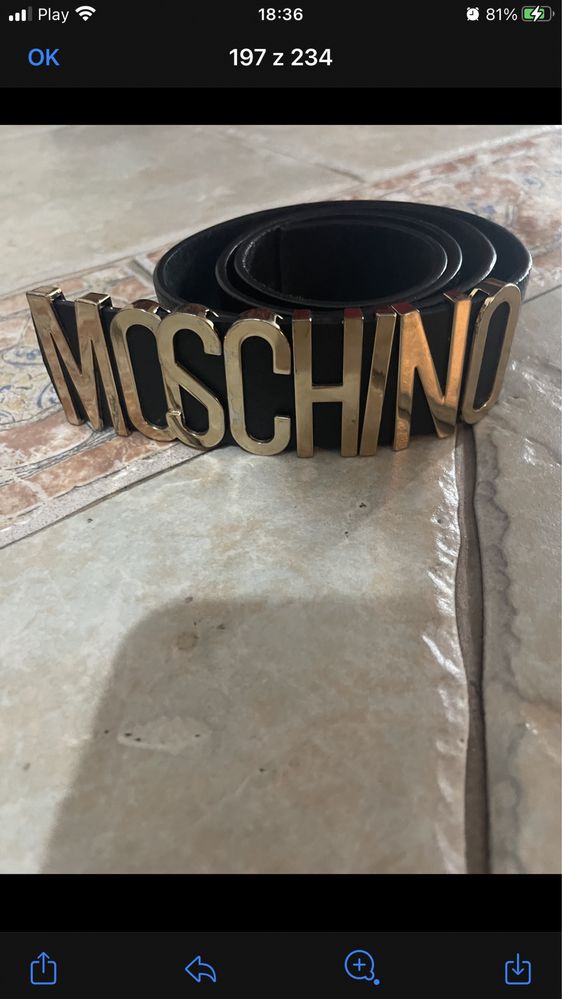 Moschino pasek cudowny