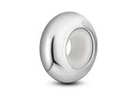 Srebrny Charms Mini Beads Stoper Blokada Lock O-Ring02Rh-Lit
