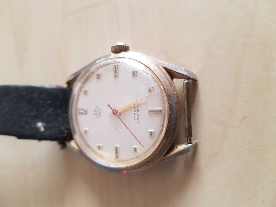 Zegarek nareczny zabytkowy antyk vintage RE WATCH 17 RUBIS Automat