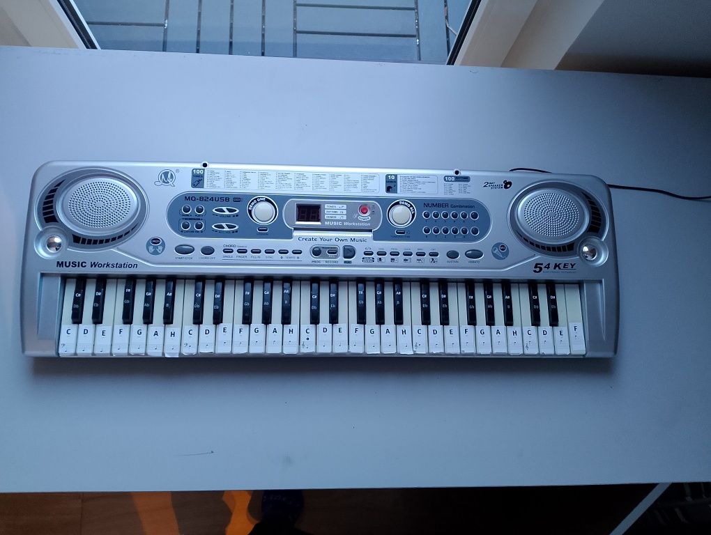 54 Key Keyboard od Music Work station modelu MQ-824USB! - Stan idealny