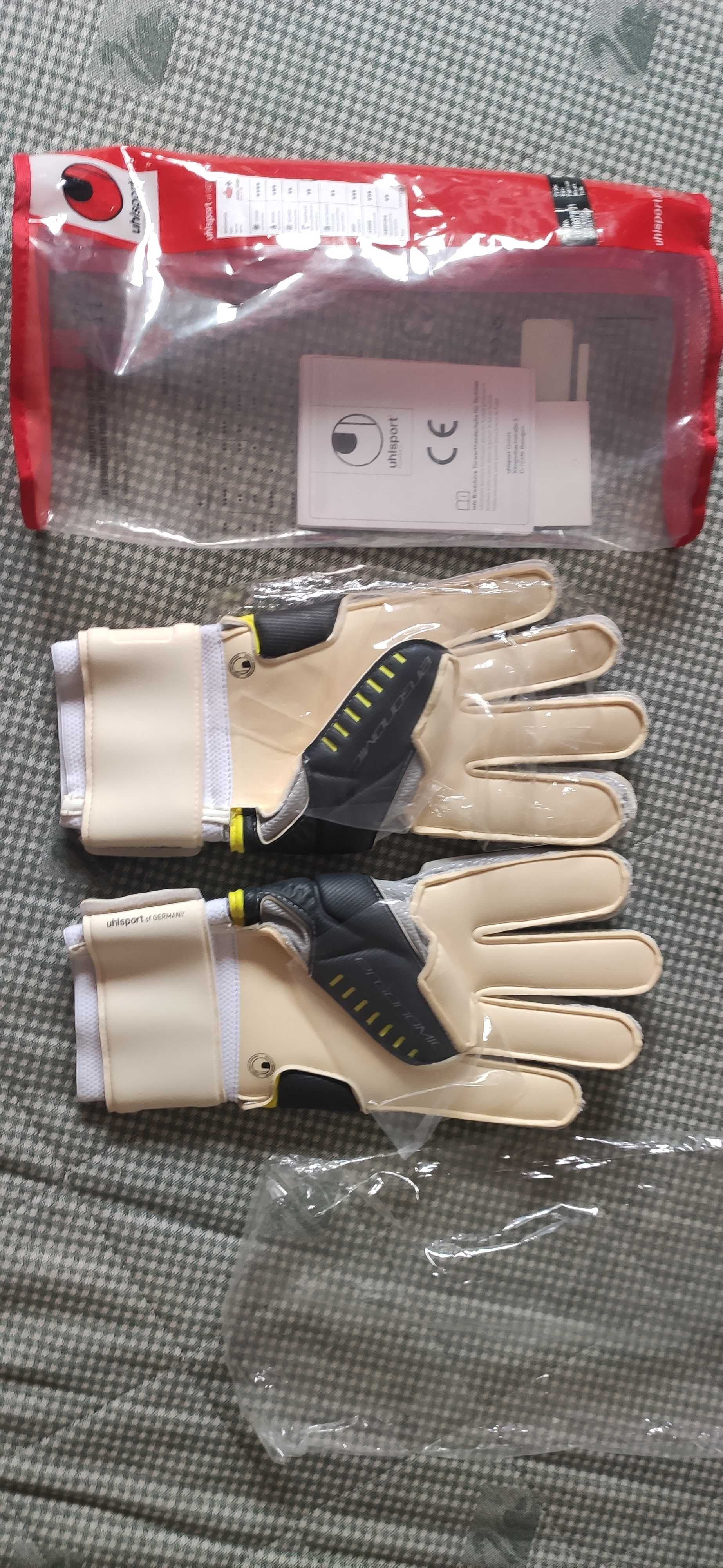 Rękawice bramkarskie Uhlsport Absolutgrip roz 9 NOWE