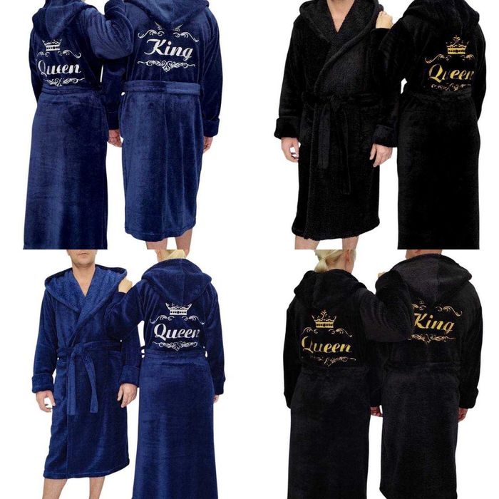 Халат чоловічий махровий з вишивкою