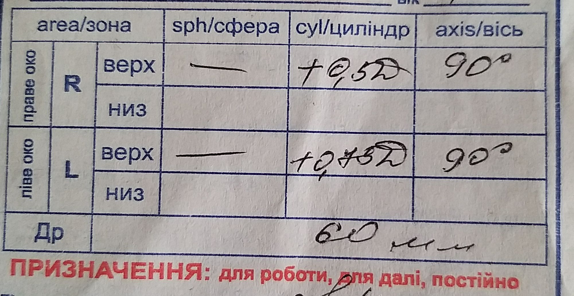 Очки для зрения.