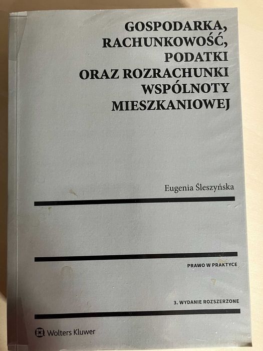Gospodarka rachunkowość podatki oraz rozrachunki wspólnoty mieszkaniow