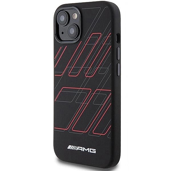 Etui AMG Silicone Large Rhombuses Pattern MagSafe na iPhone 15 Plus /