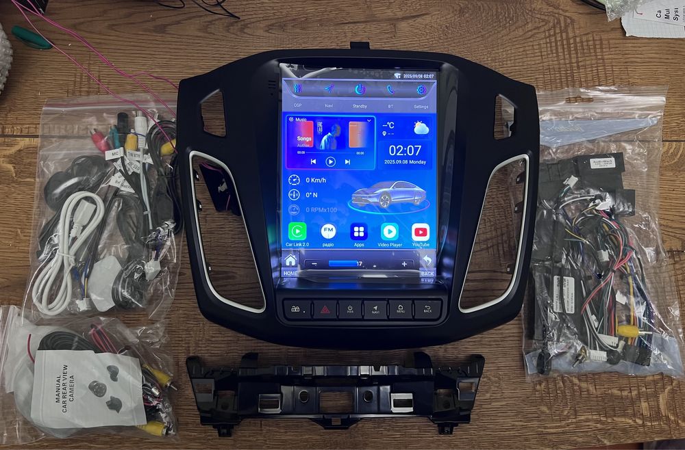 Магнітола Android Avto Ford Focus 3 Tesla Style Carplay GPS Тесла