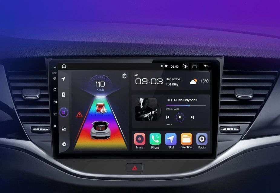 Radio Android dla Opel Astra K 2015 - 2019, 6GB, 128GB, CarPlay, Auto