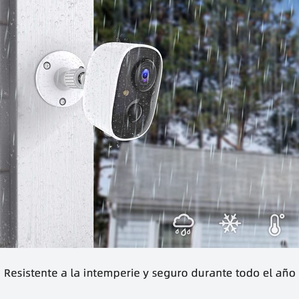 Camera Wi-Fi interior/exterior, bateria ou cabo