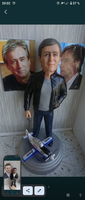 Эксклюзивный подарок. Портретная кукла шарж. Статуэтка по фото