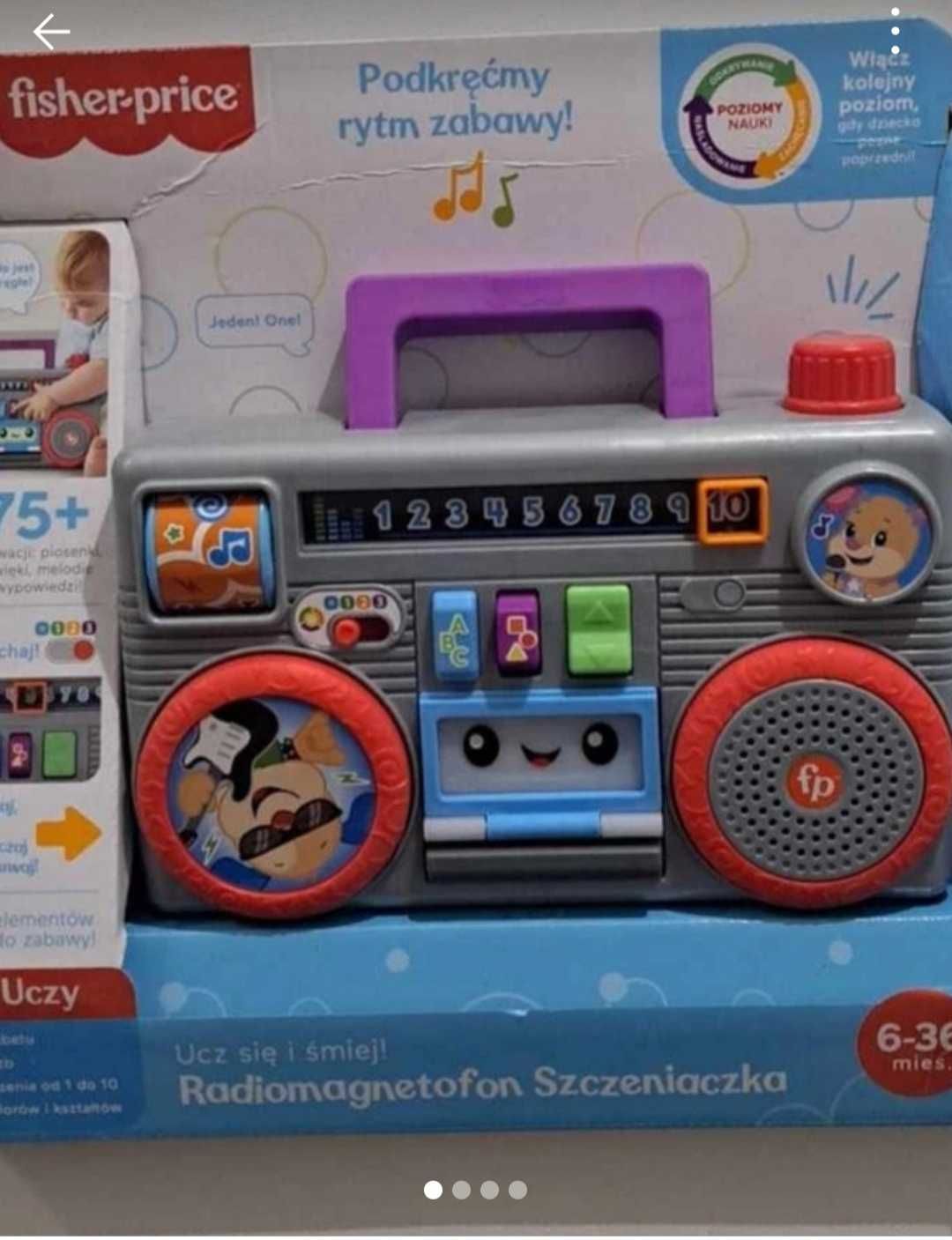 Radiomagnetofon szczeniaczka Fisher Price