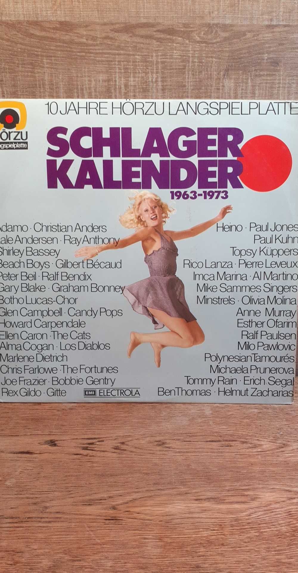 Schlager Kalender-  muzyka niemiecka. Płyta winylow