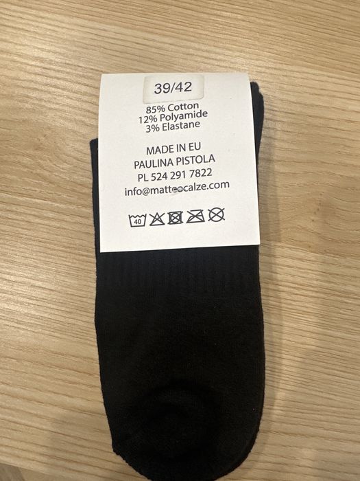 Wyprzedaz! Nowe skarperki zakostki polfrotte czarne produkt polski