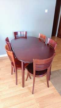 Stół Paged i krzesła