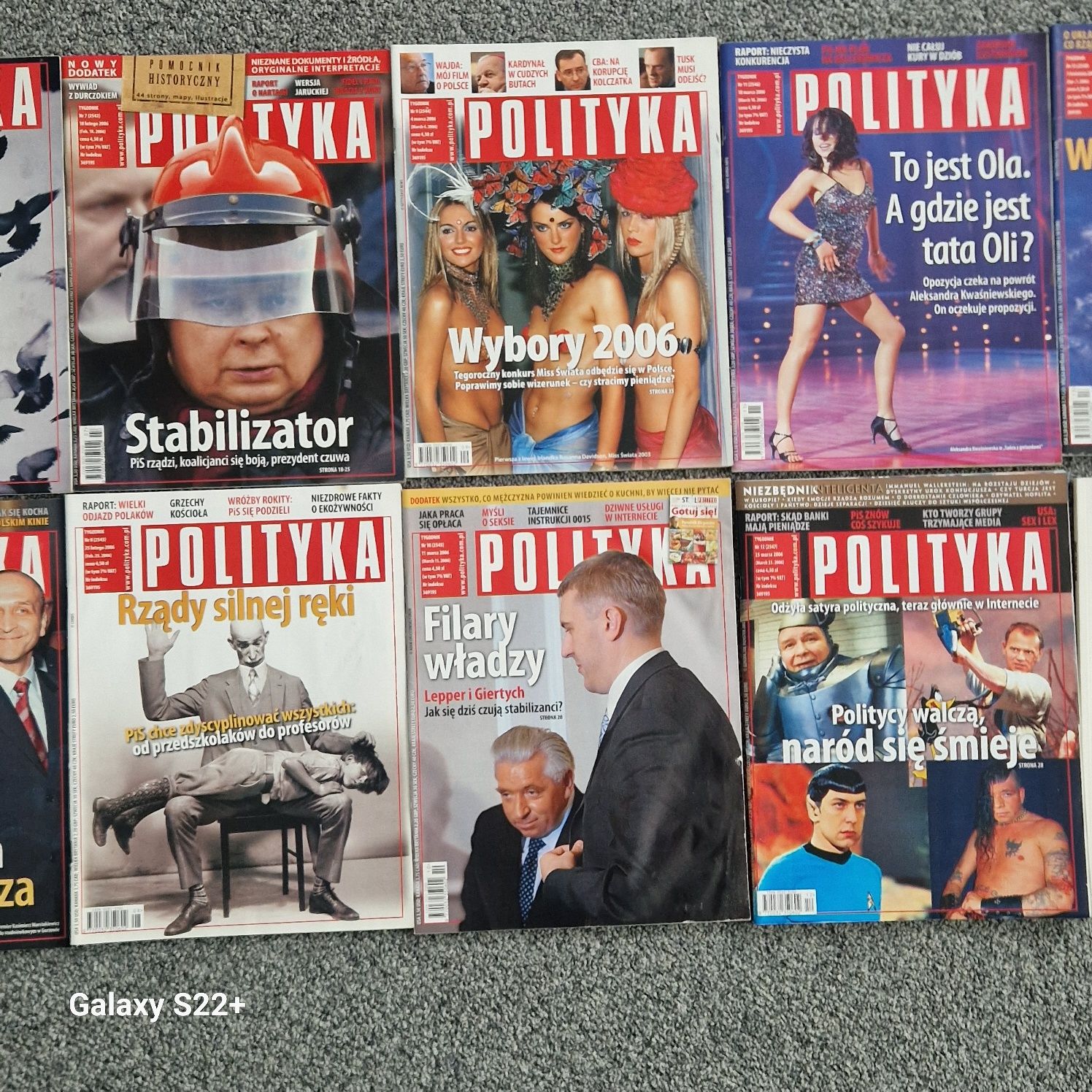 Polityka gazety archiwalne 2006r  1-13 i 14-26