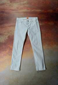 Hugo Boss spodnie damskie rurki S 29 jeans białe y2k