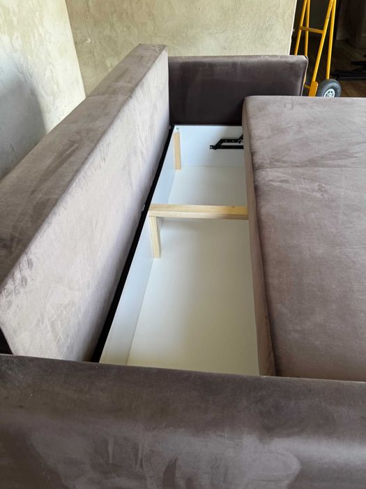 Skandynawska kanapa Kopenhaga welur z funkcją spania