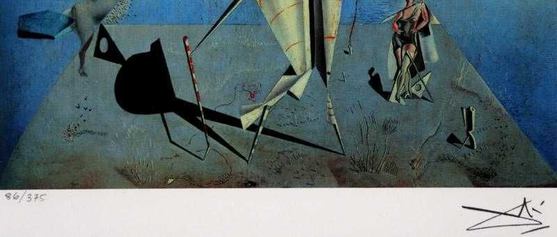 Salvador Dali - Litografia sobre papel, assinatura a stencil.