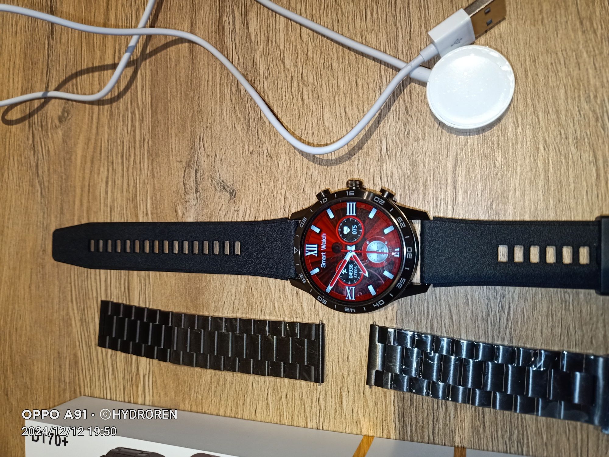 Zegarek męski Smartwatch DT70+ Bluetooth Inteligentny HD Ekran