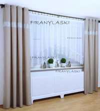 Firana 400x150 szeroka gipiura firanka łuk firany