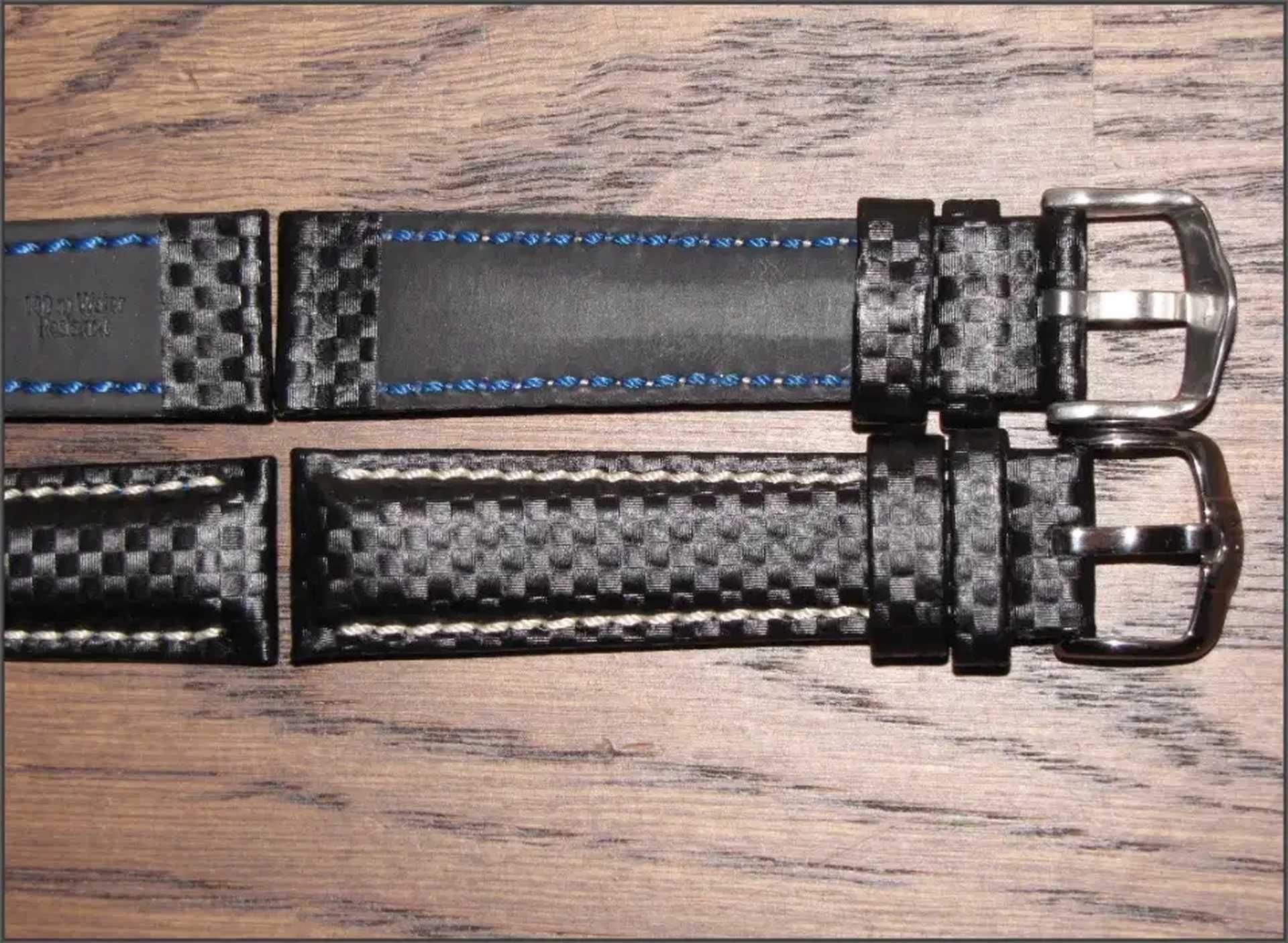 Rolex. Hirsch CARBON, 20мм, черный, длина L. Ремешок. Omega. Breitling