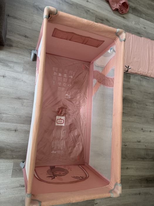 Łóżeczko turystyczne Simple Baby Design 08 RÓŻOWE