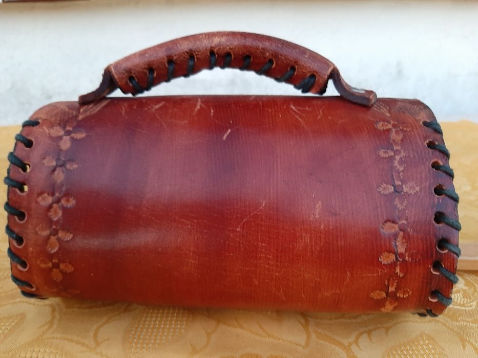 torebka mała,  surowa skóra, oryginalna