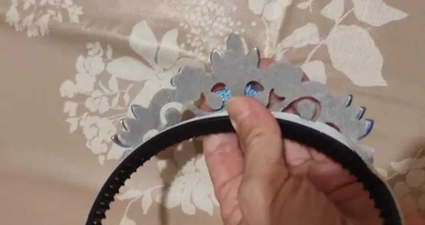 Korona opaska Elsa Kraina Lodu akcesoria przebranie