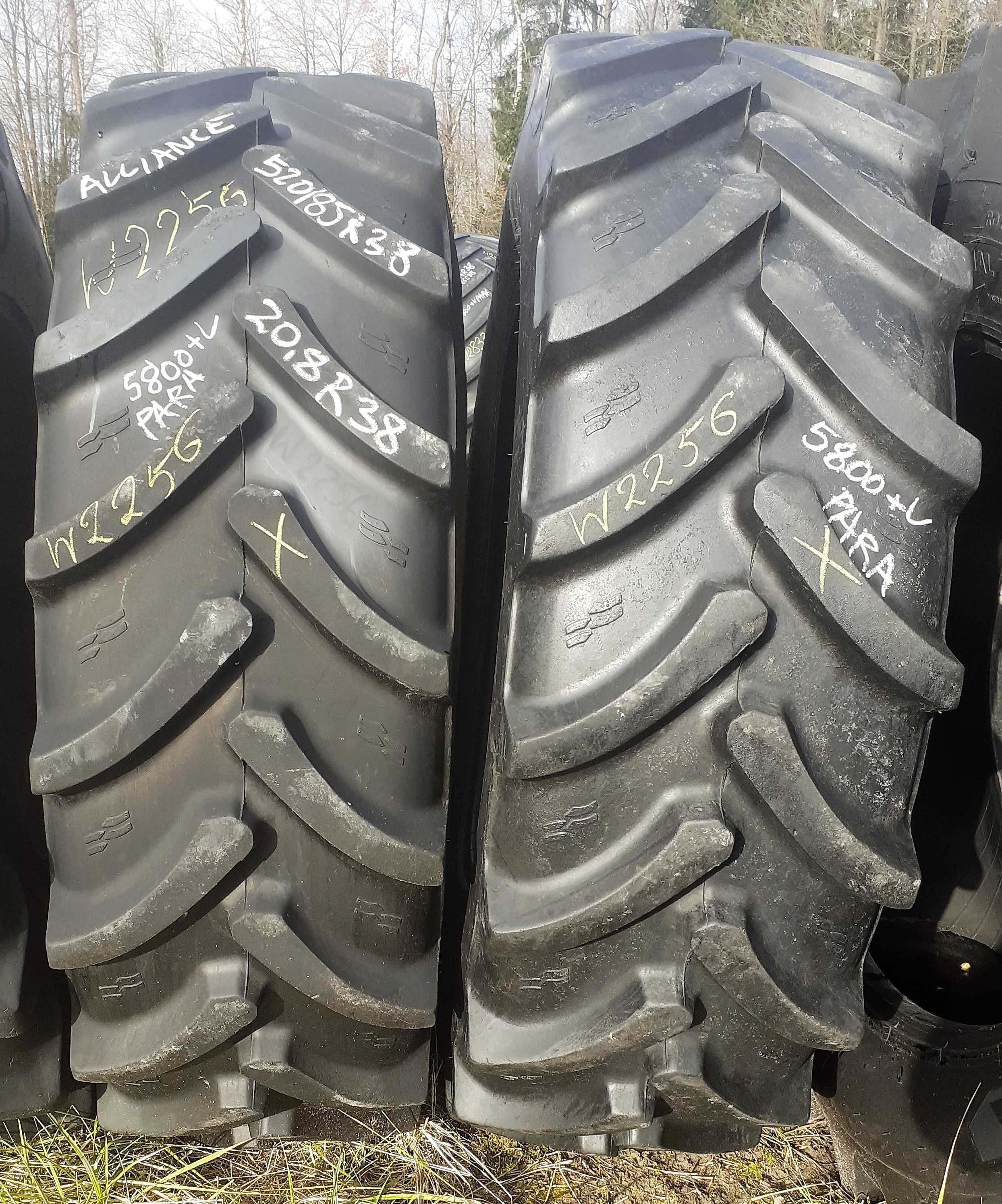 2x Opona używana 520/85R38 20.8R38 ALLIANCE 2200zł(szt.) W2256