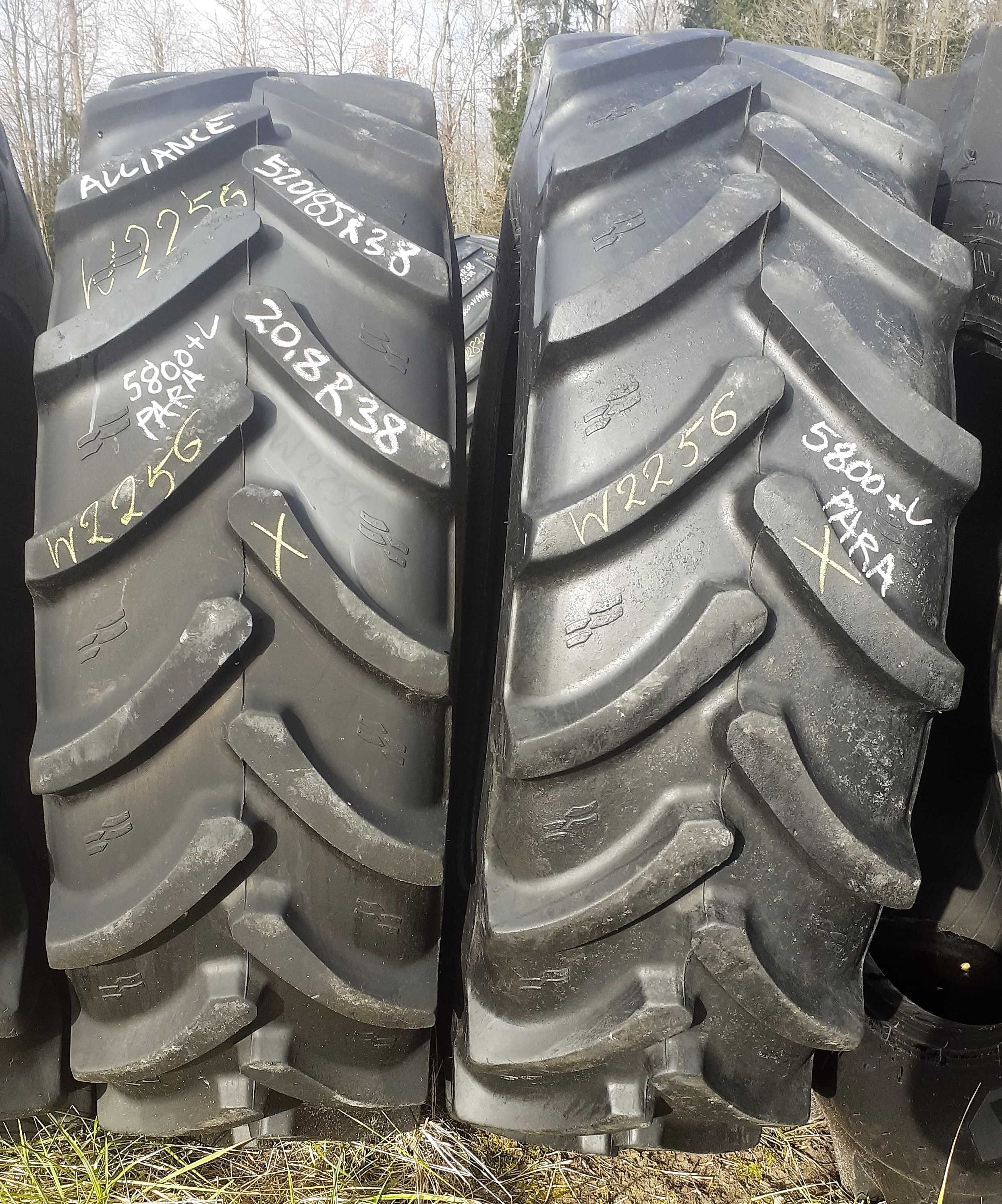 2x Opona używana rolnicza 520/85R38 20.8R38 ALLIANCE 2900zł W2256