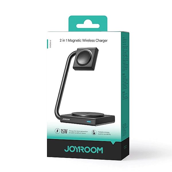 Ładowarka indukcyjna 2w1 Joyroom JR-WQN05/15W MagSafe / Qi składana -